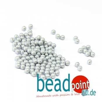 Pearl Shell 3 mm Smoked Silver  150 St