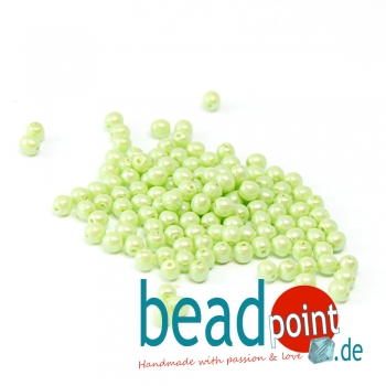 Pearl Shell 3 mm Mint Green  150 St