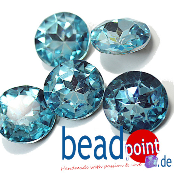 Delara Diamomd 717 18mm Crystal SP Aquamarine F 5 Stück