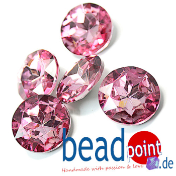 Delara Diamomd 717 18mm Crystal SP Rose F 5 Stück