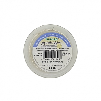 24S GA Twist RND TR Silver 7YD 6,4m