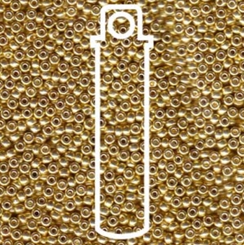 11/0 SEED BEAD-APRX 24GMS GALVANIZED YELLOW GOLD #1052