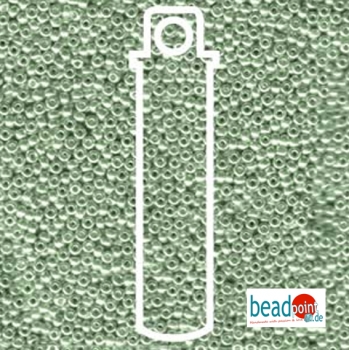 11/0 SEED BEAD-APRX 24GMS GALVANIZED GREEN #1074