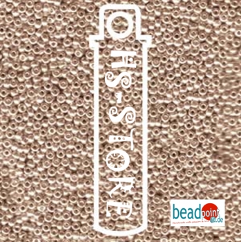 11/0 SEED BEAD-APRX 24GMS GALVANIZED LT ROSE #1086