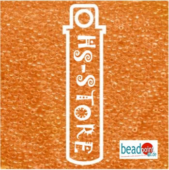 11/0 SEED BEAD-APRX 24GMS TRANSPARENT ORANGE #138