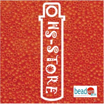 11/0 SEED BEAD-APRX 23GMS MATTE TRANS ORANGE #138F