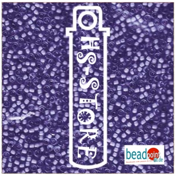 11/0 SEED BEAD-APRX 24GMS SEMI-MATTE VIOLET/LINED LT AMY