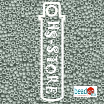 11/0 SEED BEAD-APX 23 GMS FANCY FROSTED PALE SEAFOAM GRN
