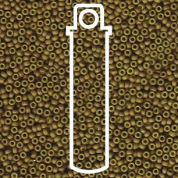 11/0 SEED BEAD-APRX 23GMS FANCY FROSTED YELLOW-GREEN