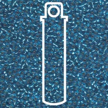 11/0 SEED BEAD-APRX 24GMS S/L DARK AQUA