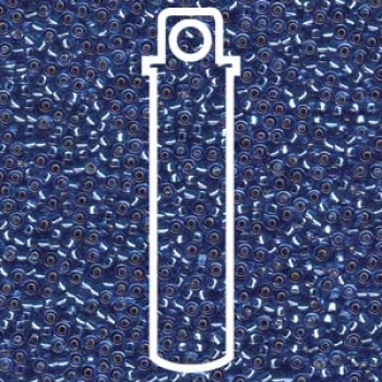 11/0 SEED BEAD-APRX 24GMS S/L DK CORNFLOWER BLUE