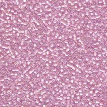 Seedbead 11/0 Miyuki pink lined crystal AB  24 gr.
