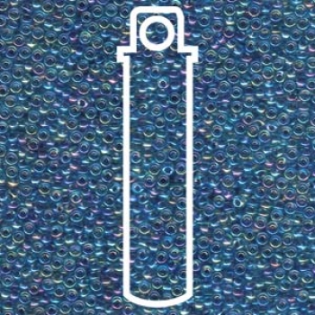 Seedbead 11/0 Miyuki SEED BEAD-APRX 24GMS BLUE/LINED AQUA AB