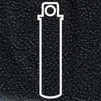 11/0 SEED BEAD-APRX 24GMS MATTE BLACK