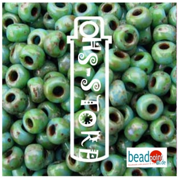 11/0 ROUND PICASSO SEAFOAM GREEN MATTE-APPRX 23GM/TB