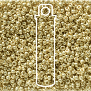 11/0 ROUND DURACOAT GALV YELLOW APRX 24GM/TB