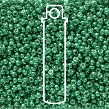 11/0 ROUND DURACOAT GALV DK AQUA GREEN APRX 24GM/TB