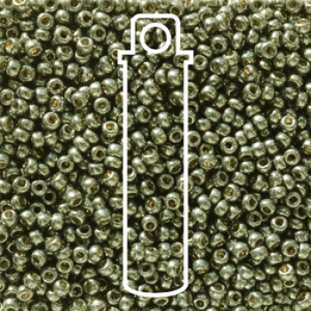 11/0 ROUND DURACOAT GALV DK STEEL GREEN APRX 24GM/TB