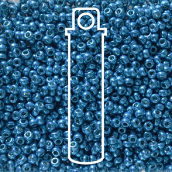 11/0 ROUND DURACOAT GALV DK CAPRI BLUE APRX 24GM/TB