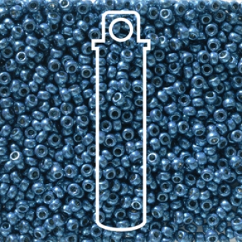 11/0 ROUND DURACOAT GALV DEEP AQUA BLUE APRX 24GM/TB