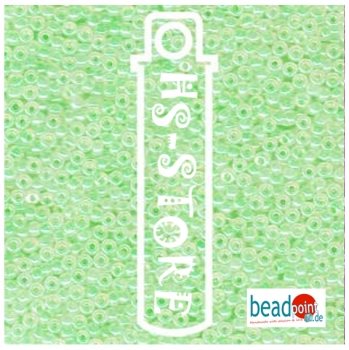 11/0 SEED BEAD-APRX 24GMS MINT GREEN CEYLON