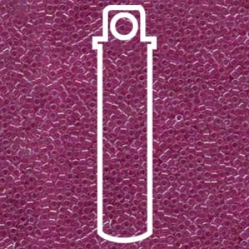 Delica 11/0 transp. iris. fuchsia 7,2gr.