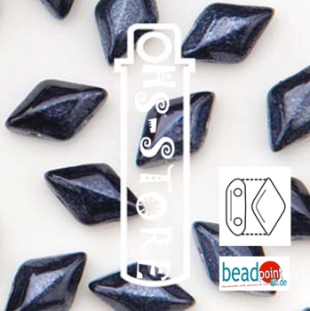 GEMDUO 8X5MM METALUST STEEL BLUE 8+ GM/TB