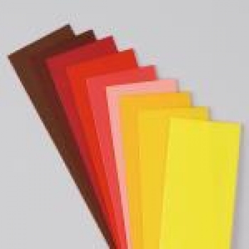 Wachsplatten 200 x 50 x 0,5 mm Rot-Braun-Mischung 10 Stk.