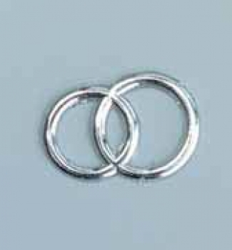 Wachsdekor 30 mm silber 1 Stk. Eheringe