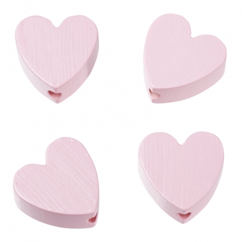 Schnulli-Herz 20 x 20 x 8 mm, DL 3 mm, rosé,