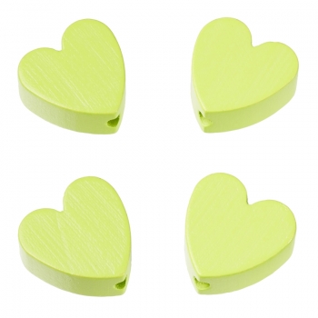 Schnulli-Herz 20 x 20 x 8 mm, DL 3 mm, lemon,
