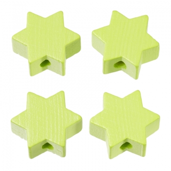 Schnulli-Stern 19,5 x 19,5 x 8 mm, DL 3 mm, lemon,