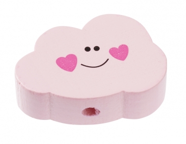 Schnulli-Wolke 30 x 20 x 10 mm, rose/pink, Btl. a 1 St.