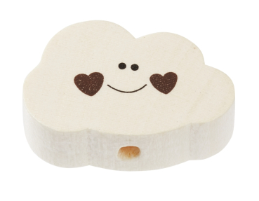 Schnulli-Wolke 30 x 20 x 10 mm, natur/braun, Btl. a 1 St.