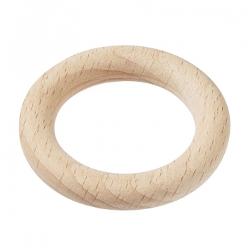 Schnulli-Holzring 48 x 8 mm, Buche natur, Btl. à 4 St.