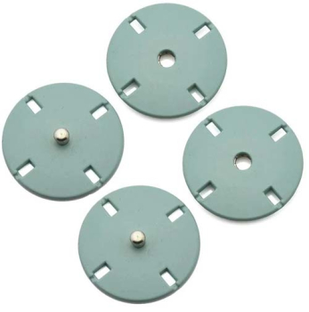 Druckknöpfe 25mm lake blue, 2 Paar