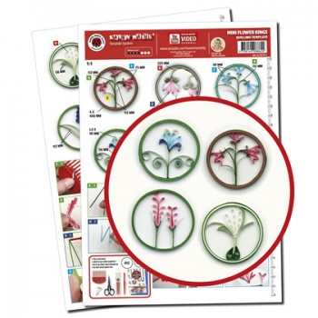 Mini Flower rings Template