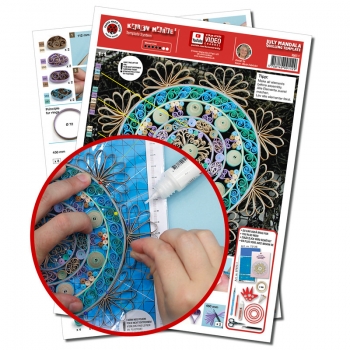 Juli Mandala Template A4