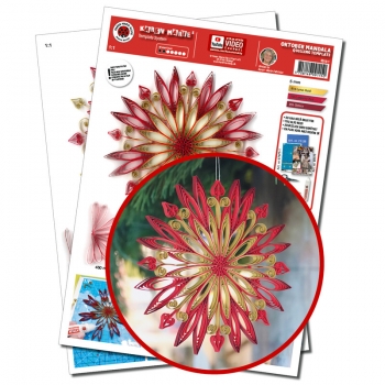 Oktober Mandala Template A4