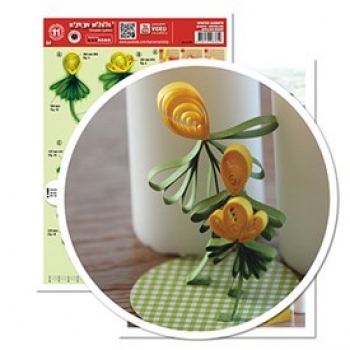 Winter Aconite/Erantis quillign bord 21,0 x 29,7 cm