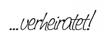 Stempel '...verheiratet!'