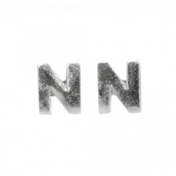 Wachsbuchstaben, 9 mm, N, silber, SB-Btl. 2 Stück