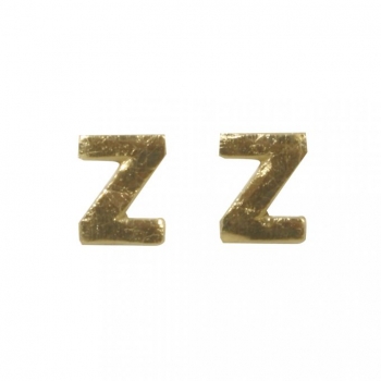Wachsbuchstaben, 9 mm, Z, gold, SB-Btl. 2 Stück