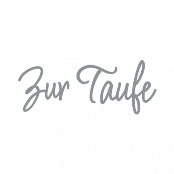 Wachsschrift: "Zur Taufe", silber, SB-Btl 1Stück