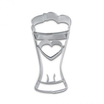 Weizenbierglas 8 cm Edelstahl Beer Glas 8 cm st.steel