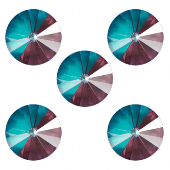 Swarovski Rivoli Crystal Burgundy DeLite 14 mm 5 Stück