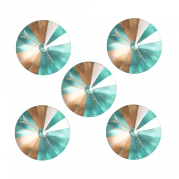 Swarovski Rivoli Crystal Cappuccino DeLite F 14 mm 5 Stück