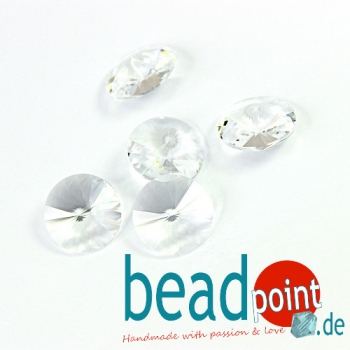 Swarovski Rivoli unfoiled 14 mm 5 Stück