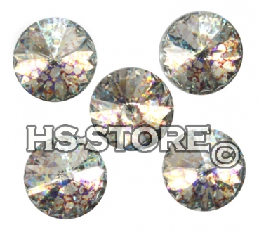 Swarovski Rivoli Crystal White-Patina 14 mm 5 Stück