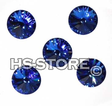 Swarovski Rivoli  Sapphire F 14 mm 5 Stück